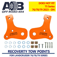 5000kg 5T WLL Recovery Gear Tow Points Kit 2800 Winch Towing 12mm steel for Toyota Landcruiser 70 Series 76 78 79 etc.