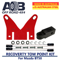Front & Rear Recovery Tow Points kit 3700H Red for Mazda BT50