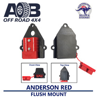 Anderson flush Mount SB50 + Red DUST CAP + Red SB50 Plug (SB50SRP)