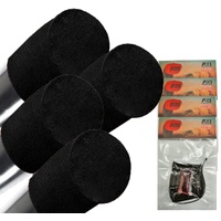 4 x 4 inch Universal Snorkel Sock Pre Filter 100mm round BLACK PLAIN