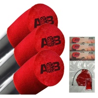 3 x 4 inch Universal Snorkel Sock Pre Filter 100mm round RED with LOGO