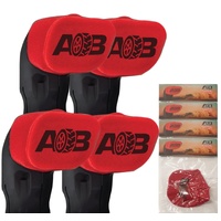 4 x 3 inch Universal Snorkel Sock Pre Filter 150mm x 100mm RED with LOGO