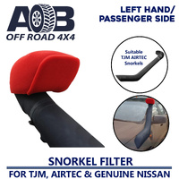 AOB Snorkel Pre Filter for TJM Airtec LEFT RED PLAIN