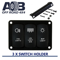 Switch Panel 3200 Universal 3 x Rocker Switch holder