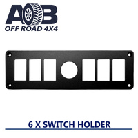 Universal Switch Panel suits 6 x Rocker Switch + 1 x Round Socket