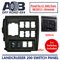 Switch Panel + 2 Switches for Toyota LandCruiser 200 series 08/2015 ~ On