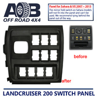 Switch Panel ONLY for Toyota LandCruiser 200 series SAHARA & VX 2007 ~ 2015