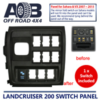 Switch Panel + Switch for Toyota LandCruiser 200 series SAHARA & VX 2007 ~ 2015
