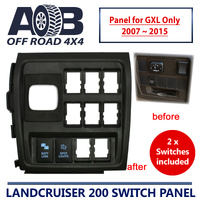 Switch Panel + 2 Switches for Toyota LandCruiser 200 series GXL 2007 ~ 2015