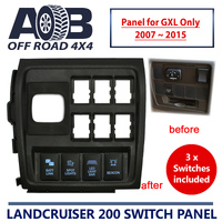 Switch Panel + 4 Switches for Toyota LandCruiser 200 series GXL 2007 ~ 2015