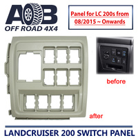 Switch Panel ONLY for Toyota LandCruiser 200 series 08/2015 ~ On Beige