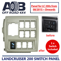 Switch Panel in Beige + Switch for Toyota LandCruiser 200 series 08/2015 ~ On