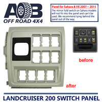 Switch Panel ONLY for Toyota LandCruiser 200 series SAHARA & VX 2007 ~ 2015 Beige