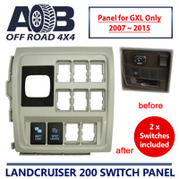 Switch Panel in Beige + 2 Switches for Toyota LandCruiser 200 series GXL 2007 ~ 2015