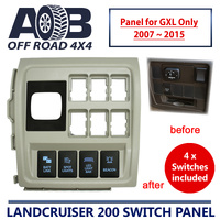 Switch Panel in BEIGE + 4 Switches for Toyota LandCruiser 200 series GXL 2007 ~ 2015