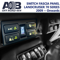 Switch Fascia Panel for Toyota LandCruiser 70 series (76, 78, 79) 2009 ~ On