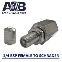 1/4 BSP Female to Schrader Valve for Air Bag Suspension inflation
