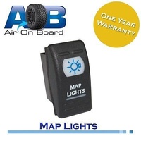 MAP LIGHTS 209 Rocker Switch Incandescent blue ON-OFF