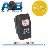 ROCK LIGHTS 415 Rocker Switch Incandescent RED ON-OFF