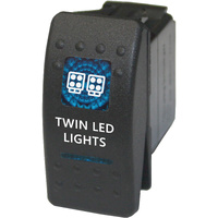 TWIN LED LIGHTS 5B52 Rocker Switch