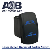 12V/24V ON-OFF Rocker Switch LED LIGHT BAR 607B Universal fits Toyota Nissan Holden Mitsubishi Ford Amarok etc. LED blue
