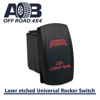 12V/24V ON-OFF Rocker Switch LED LIGHT BAR 607R Universal fits Toyota Nissan Holden Mitsubishi Ford Amarok etc. LED red