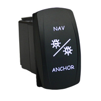 12V/24V ON-OFF-ON Rocker Switch NAV ANCHOR 6M81 Universal for Marine Boat