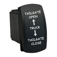 TRUCK TAILGATE OPEN TAILGATE CLOSE 6T13 Laser etched Rocker Switch