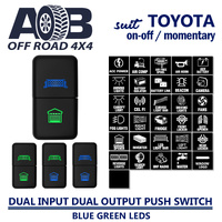 Toyota 800 DUAL Input DUAL Output Push Switch fits Toyota Tall Rect