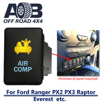 Push Switch AIR COMP 901CA fits Ford Ranger PX2 PX3, Raptor, Everest with dual LED in amber light blue ON-OFF