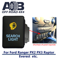 Push Switch SEARCH LIGHT 910CA fits Ford Ranger PX2 PX3, Raptor, Everest with dual LED in amber light blue ON-OFF