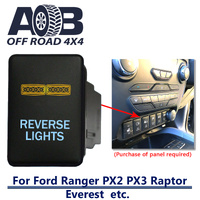 Push Switch REVERSE LIGHTS 926CA fits Ford Ranger PX2 PX3, Raptor, Everest with dual LED in amber light blue ON-OFF