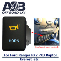 Push Switch HORN 954CAM fits Ford Ranger PX2 PX3, Raptor, Everest with dual LED in amber light blue MOMENTARY