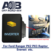 Push Switch INVERTER 968CA fits Ford Ranger PX2 PX3, Raptor, Everest with dual LED in amber light blue ON-OFF