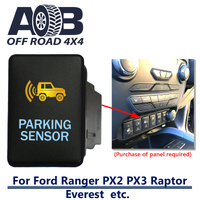 Push Switch PARKING SENSOR 972CA fits Ford Ranger PX2 PX3, Raptor, Everest with dual LED in amber light blue ON-OFF