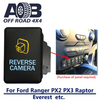 Push Switch REVERSE CAMERA 980CA fits Ford Ranger PX2 PX3, Raptor, Everest with dual LED in amber light blue ON-OFF
