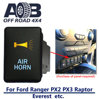 Push Switch AIR HORN 9B54CA fits Ford Ranger PX2 PX3, Raptor, Everest with dual LED in amber light blue ON-OFF