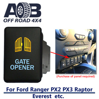 Push Switch GATE OPENER 9C54CAM fits Ford Ranger PX2 PX3, Raptor, Everest with dual LED in amber light blue MOMENTARY