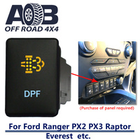 Push Switch DPF 9C87CA fits Ford Ranger PX2 PX3, Raptor, Everest with dual LED in amber light blue ON-OFF