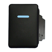 Push Switch WINDOW logo 9C99B ON OFF fits Toyota Hilux Camry Corolla Prado 150 HiAce RAV4 Landcruiser Suzuki Jimny etc. LED in blue