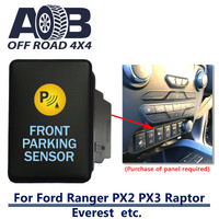 Push Switch FRONT PARKING SENSOR 9D05CA fits Ford Ranger PX2 PX3, Raptor, Everest with dual LED in amber light blue ON-OFF