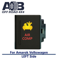 Push Switch AIR COMP A101L fits Amarok Volkswagen Left side of gear lever panel in amber red