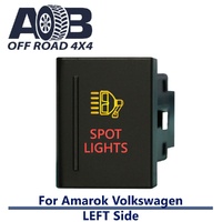 Push Switch SPOT LIGHTS A123L fits Amarok Volkswagen Left side of gear lever panel in amber red