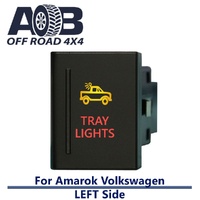 Push Switch TRAY LIGHTS A125L fits Amarok Volkswagen Left side of gear lever panel in amber red