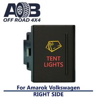 Push Switch TENT LIGHTS A1B15R fits Amarok Volkswagen Right side of gear lever panel in amber red