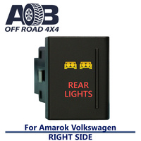 Push Switch REAR LIGHTS A1B43R fits Amarok Volkswagen Right side of gear lever panel in amber red