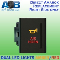 Push Switch AIR HORN A1B54R fits Amarok Volkswagen Right side of gear lever panel in amber red