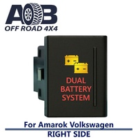 Push Switch DUAL BATTERY SYSTEM A1C15R fits Amarok Volkswagen Right side of gear lever panel in amber red