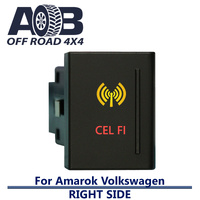Push Switch CEL FI A1C76R fits Amarok Volkswagen Right side of gear lever panel in amber red