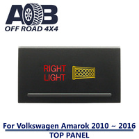 Push Switch RIGHT LIGHT A218 For Amarok Volkswagen 2010 ~ 2016 Models Top Panel dual LED in amber red